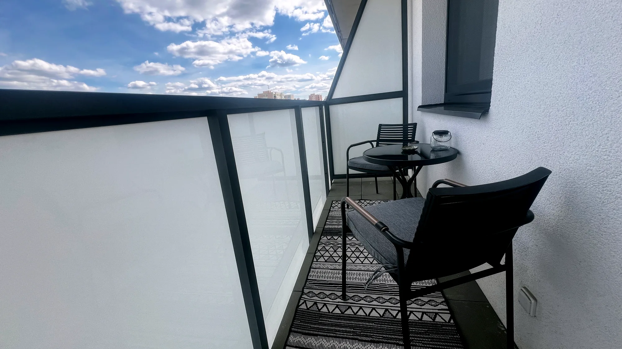 Balkon apartmánu 3+kk